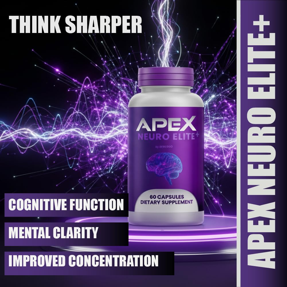 (2 Pack) Apex Neuro Elite Capsules, Official ApexNeuro Supplement Pills with Premium Ingredients, Advanced Formula Support for Overall Health & Wellness Reviews (120 Capsules)