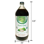 Noni One | 100% Pure Organic Noni Juice - 32oz Glass Bottle (1 qt) | Gluten-Free and Vegan Superfruit Supplement, 30 grams of Noni Juice Per Serving, Vitamin and Antioxidant Rich | Gopal's Healthfoods