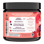 Llama Naturals Kids Multivitamin Gummies | Real Fruit, No Added Sugar Cane | Organic Vegan Toddler Whole Food Vitamins | Vitamin D, C & Beta Carotene Gummy Supplement | Strawberry 90 Ct (1-2 Months)