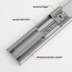 LONTAN Soft Close Drawer Slides 22 Inch Side Mount Heavy Duty Cabinet Drawer Glides 10 Pairs - Ball Bearing Full Extension Kitchen Cabinet Rails 100 LB Capacity