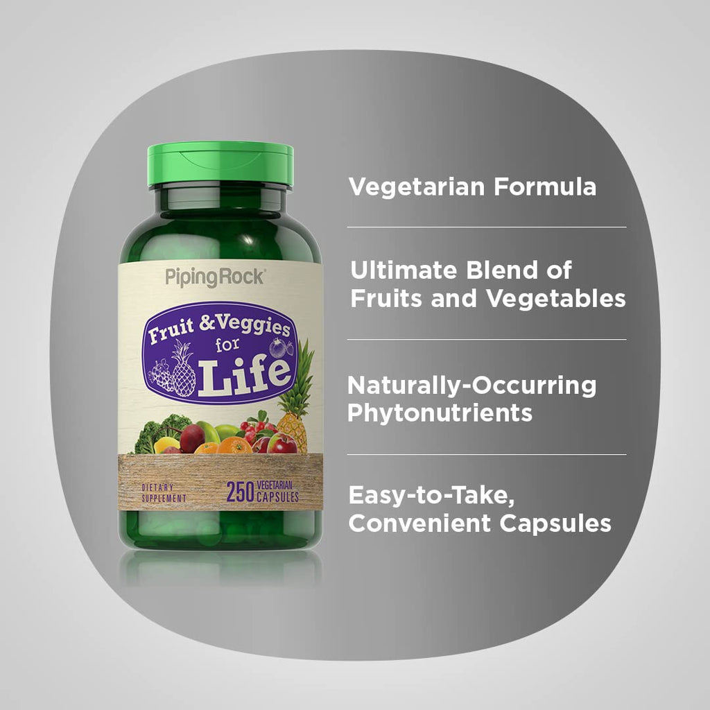 Piping Rock Fruits and Veggies Supplement | 250 Capsules
