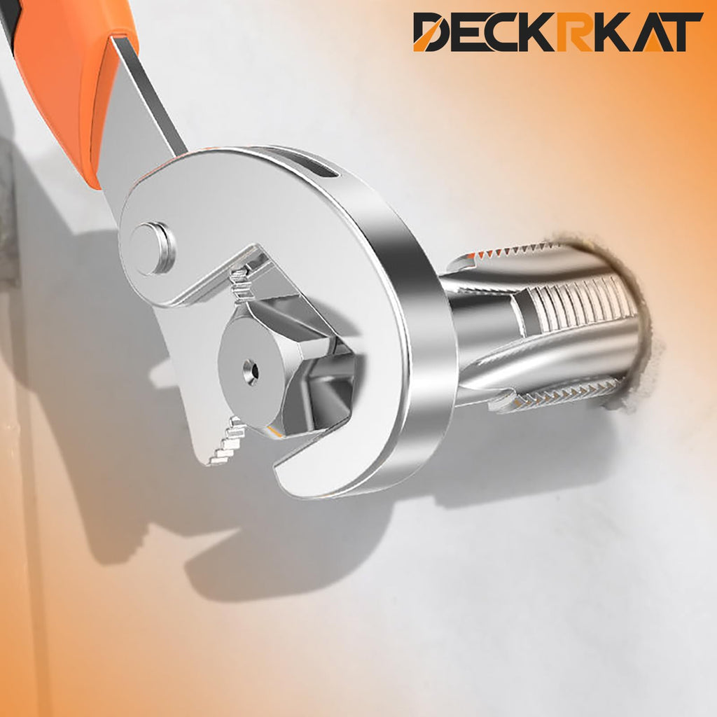 DECKRKAT 2-Piece 1/8" NPT Pipe Tap - High Carbon Steel Pipe Threading Tool, 27 Threads Per Inch Precision Internal Tap for Plumbers, Mechanics & DIY, with Protective Case.