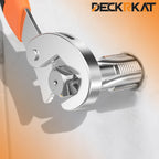 DECKRKAT 2-Piece 1/8" NPT Pipe Tap - High Carbon Steel Pipe Threading Tool, 27 Threads Per Inch Precision Internal Tap for Plumbers, Mechanics & DIY, with Protective Case.