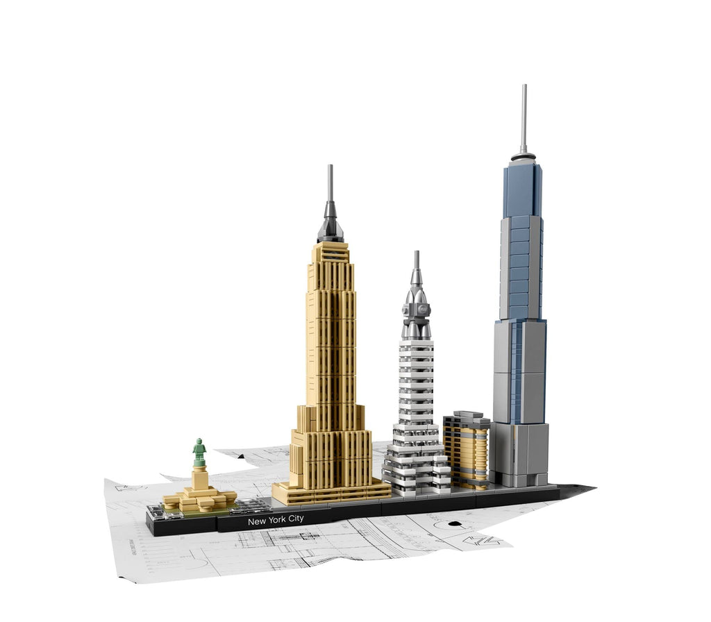 LEGO Architecture New York City Model Kit - Bedroom or Office Decor for Kids & Adults, Ages 12+ - Building Blocks to Display - NYC Gift & Souvenir Ideas - 21028