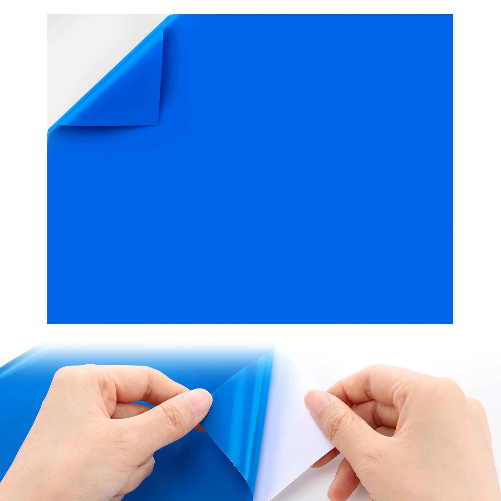 Aulock 2.8ft x 2ft Large Clear Pool Liner Repair Patch - Self-Adhesive Vinyl Patch Kit for In-Ground or Above Ground Pools Inflatable Swimming Pools, Blue