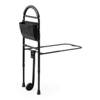 Medline Bed Assist Bar with Storage Pocket, Height Adjustable Bed Rail for Elderly Adults, Assistance for Getting In and Out of Bed at Home