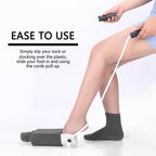 DILSIAI Sock Aid Device for Seniors Assistant Device no Bending Helper Easy on and Off Stocking - Without Bending, Slip Resistance, Reliable Sock Aid Device for Seniors (White)