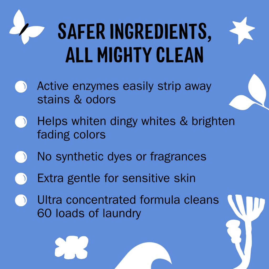 Molly's Suds Super Powder Detergent | Extra Strength Laundry Soap, Stain Fighting | Sensitive Skin | Simple, Effective Ingredients | 60 Loads - Ocean Mist