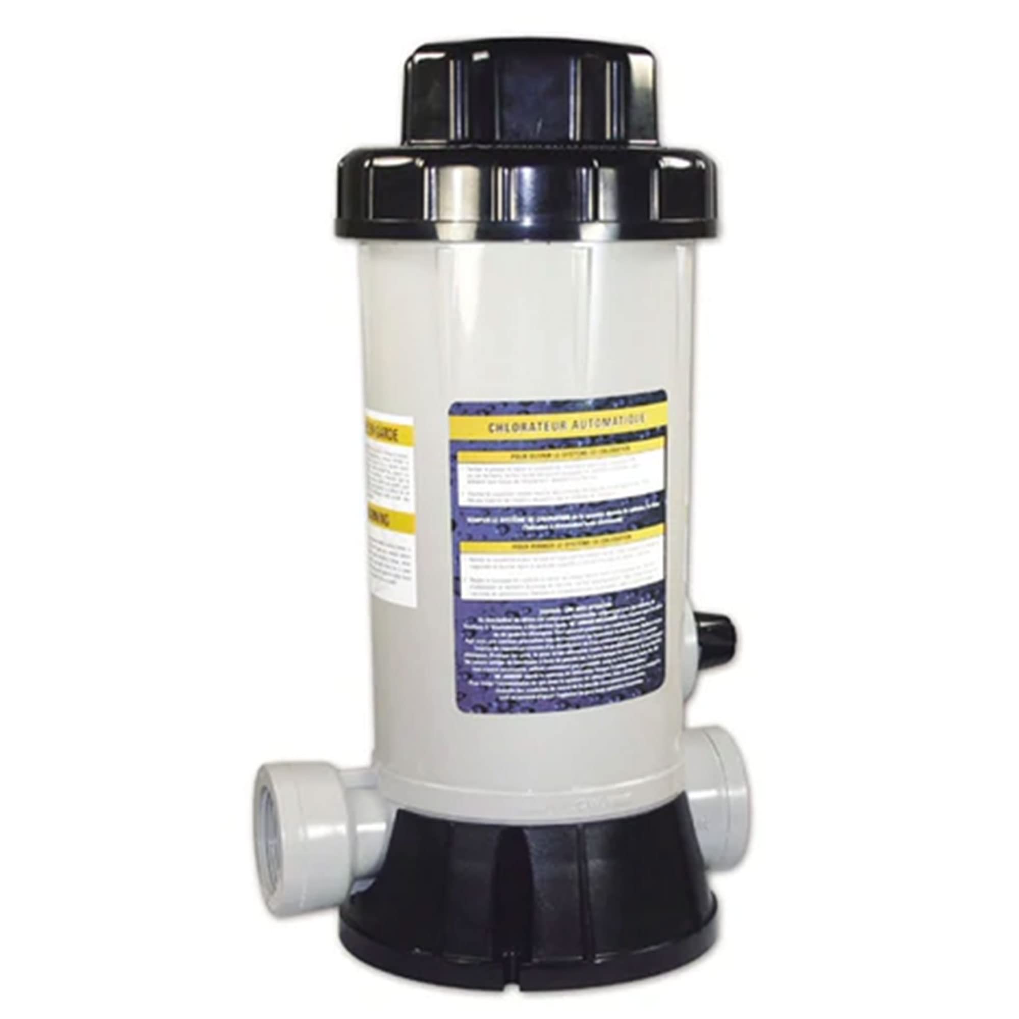 HYDROTOOLS By SWIMLINE 87502 Premium In-Line Automatic Chlorine Feeder Chlorinator Adjustable Output 9.0 Lbs Capacity | Universal Compatibility | Above Ground & Inground Swimming Pool Bromine Install