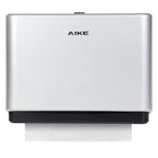 AIKE 200 Sheets Wall Mount Paper Towel Dispenser,Fit Multifold Paper,Silver