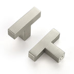 HOME EDIT 30 Pack Brushed Nickel Cabinet Knobs 2 Inch - Silver Drawer Knobs Single Hole Silver Square Hardware Drawer Pulls for Kitchen Cabinets and Dressers