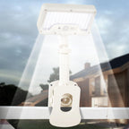 Clip On Solar Lights Outdoor with Motion Sensor, 360°Rotatable & Vertically Adjustable Solar Fence Lights with 92 LEDs (600 LM, 6000 K),IP65 Waterproof Security Light for Deck, Gutter（White, 1 Pack）