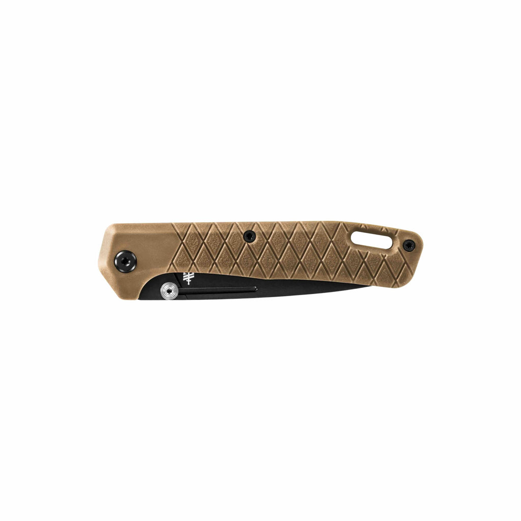 Gerber Gear Zilch Pocket Knife - 3.1" Plain Edge Blade Folding Knife - EDC Gear and Equipment - Coyote Brown