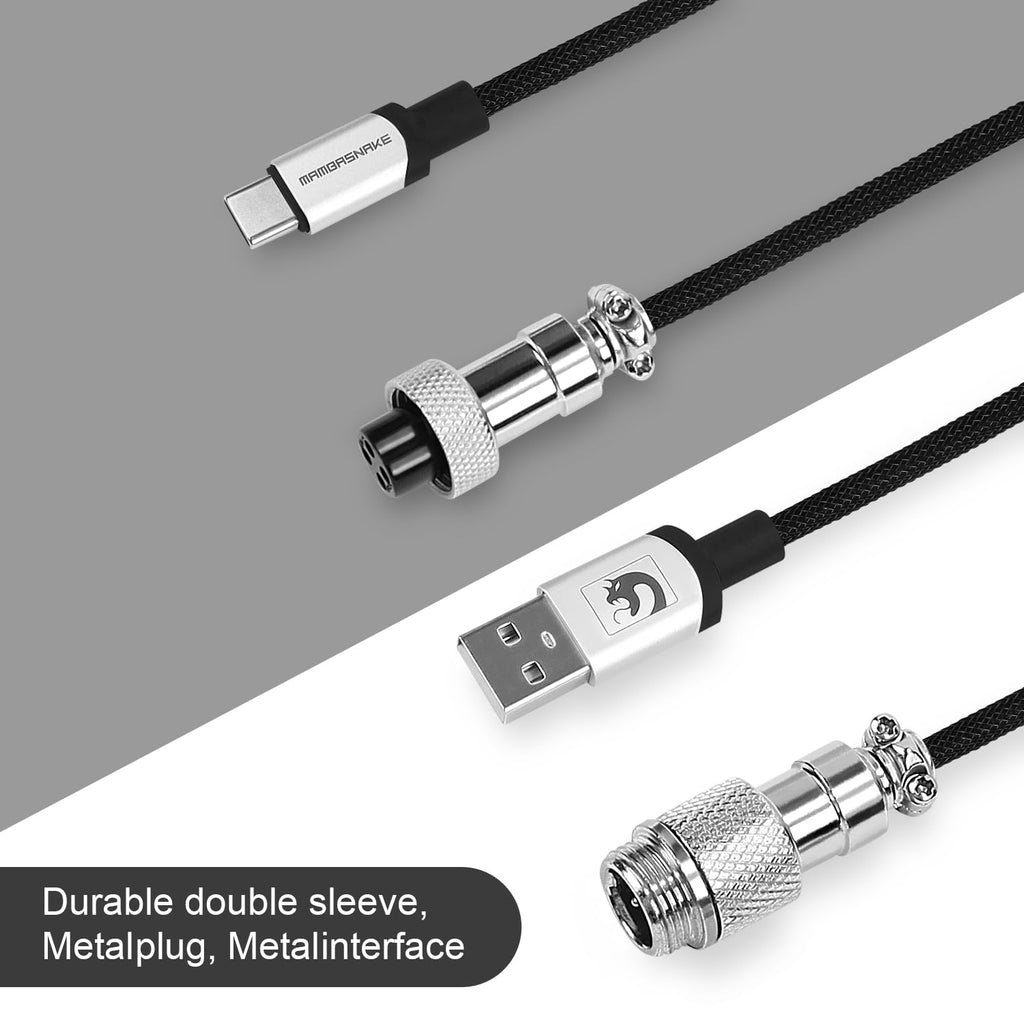 ATTACK SHARK C01 PRO Coiled Keyboard Cable, Custom Coiled USB C Cable ...