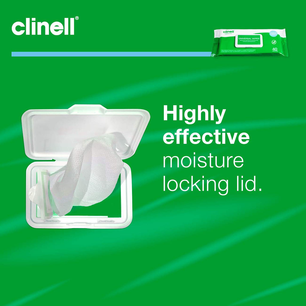 Clinell Universal Sanitising Wipes - Pack of 40