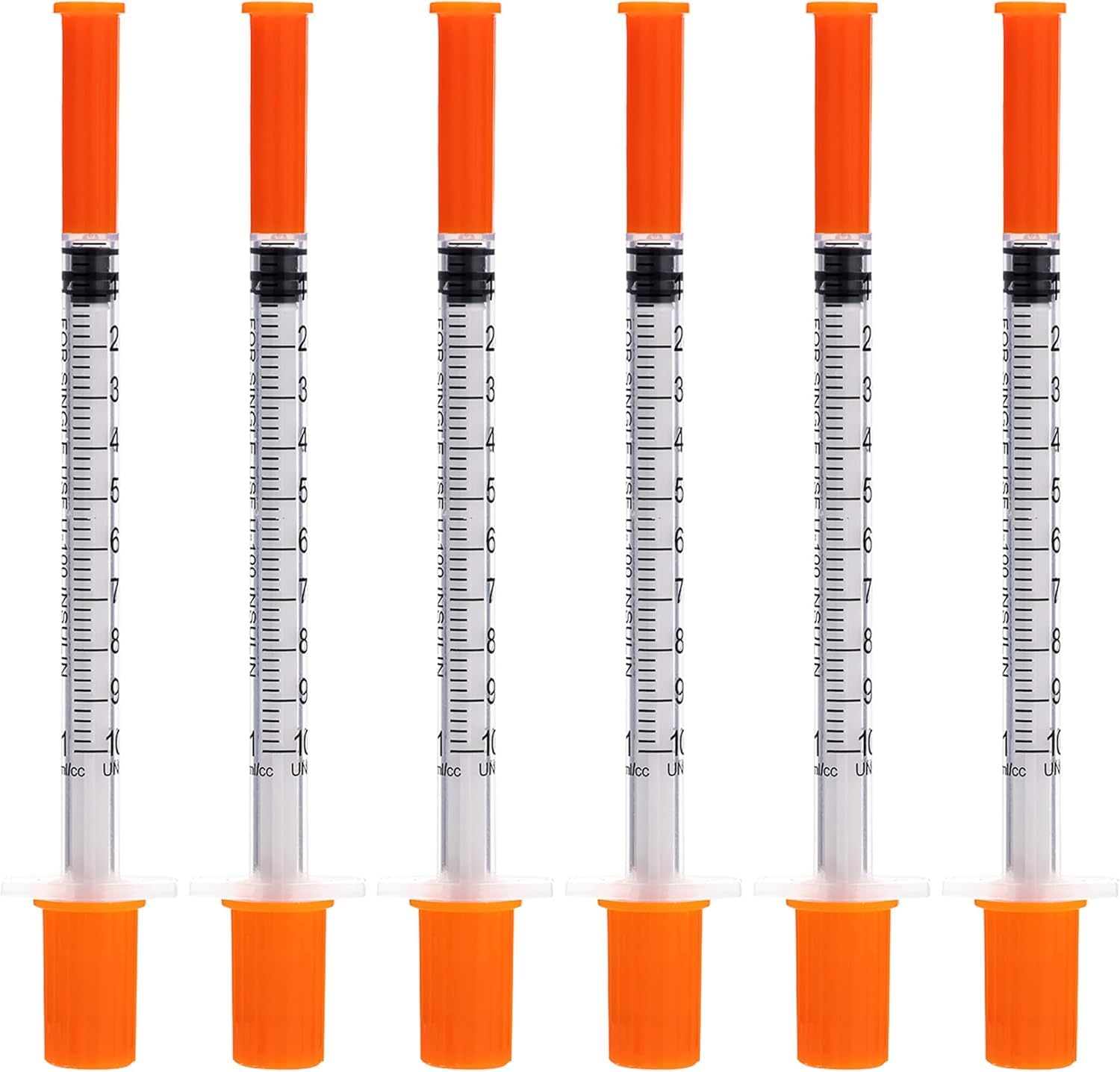 100 Pack U-100 1ML with 29 Ga 1/2 Inch,Individually Sealed,1.0 milliliters