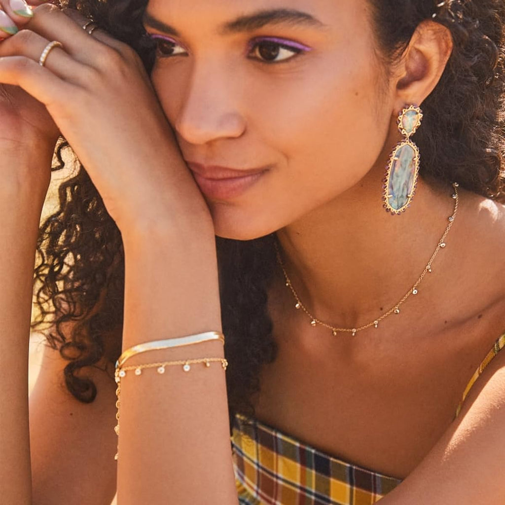 Kendra Scott Kassie Set of 3 Chain Bracelets in 14k Gold-Plated Brass, Fashion Jewelry For Women