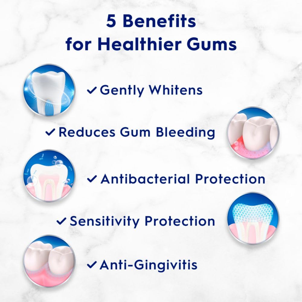Crest Pro-Health Advanced Gum Restore Deep Clean Toothpaste 4.8 oz Pack of 3 -Anticavity, Antibacterial Flouride Toothpaste, Clinically Proven, Gum and Enamel Protection