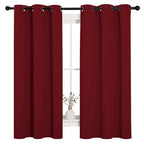 NICETOWN Burgundy Red Blackout Curtains for Living Room 42" x 63" 2 Panels