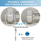 WeHwupe Toilet Rails - Toilet Safety Rail for Elderly Adults - Adjustable Bathroom Toilet Handles - Toilet Safety Frame & Rails - Toilet Grab Bars for Senior, Handicap & Disabled,Fits Most Toilets