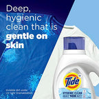 Tide Hygienic Clean Heavy Duty 10X Free Laundry Detergent Liquid, Unscented, 100 Load,S 154 Oz, He Compatible