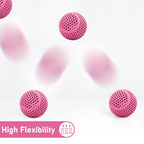 YXPOLYER Flexible PLA Food-Grade 92A Soft PLA 3D Printer Filament 1.75mm 1KG for Printing Dog Chew Toys and Highly Elastic Bouncy Airless Basketball Pet Ball, Pink