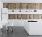 Safiyya 197"x17.7" White Peel and Stick Wallpaper Contact Paper Waterpoof Self-Adhesive Wallpaper Decorative Contact Paper Vinyl Roll for Wall Kitchen