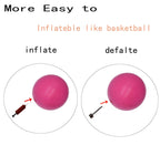 CIZEBO Small Exercise Ball for Between Knees, 6 inch Pilates Ball with Pump, Mini Yoga Core Ball Physical Therapy, Pink