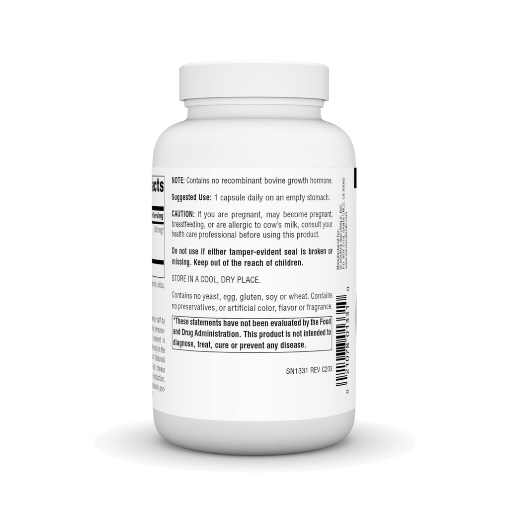 Source Naturals Colostrum Contains 30 Percent Immunoglobulins - 120 Capsules