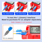 D YEDEMC Fiber Optic Cable Tester Portable Optical Fiber Power Meter FC/SC/ST Universal Interface Integrated OPM, VFL, and RJ45 Functions (OPM-VFL-2)