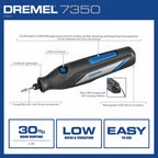 Dremel 7350 4V Cordless Rotary Tool Kit with 5 Accessories and USB-C Rechargeable Battery - Single Speed for Carving, Engraving, Sanding and Cleaning
