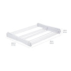 Amazon Basics Foldable Portable Clothes Drying Rack for Indoor Air Drying, Collapsible Design, 14.5" D x 29.5" W x 41.8" H, White