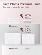 Momcozy Breast Pump Wipes for Parts Cleaning On-The-Go,30 Count (3 Packs)