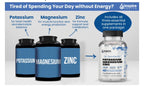 Magnesium Potassium Supplements w/Zinc - 90 Capsules - Magnesium Potassium Zinc for Vascular Health – High Absorption Vegan Supplement for Leg Cramps & Sleep Dr Seinfeld