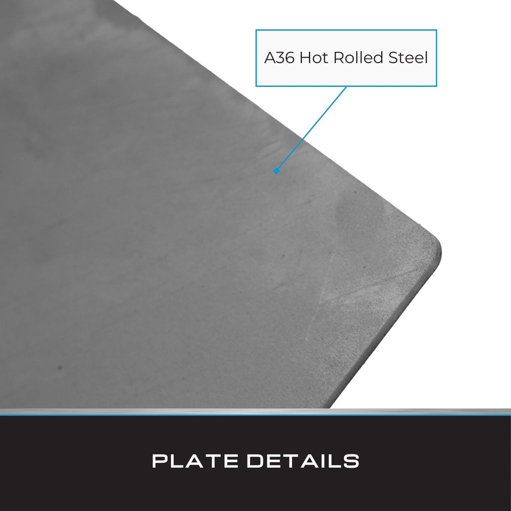 Tie Down – 4 Pack – 10" x 10" x 1/8" Steel Plates – 11 Gauge A36 Carbon Steel – Made in USA – Weldable Steel for DIY, Bracing, and Mounting