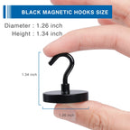 LOVIMAG Magnetic Hooks for Cruise Cabins 130LBS Heavy Duty Magnet Hook 4 P