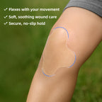 Niceful Hydrocolloid Bandages 4"x4" for Knee, Elbow, 10 Count