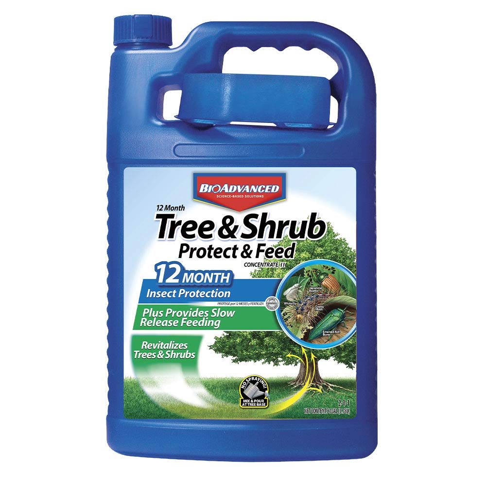 BioAdvanced 701615A 12 Month Tree and Shrub Protect and Feed Concentrate, 1-Gallon