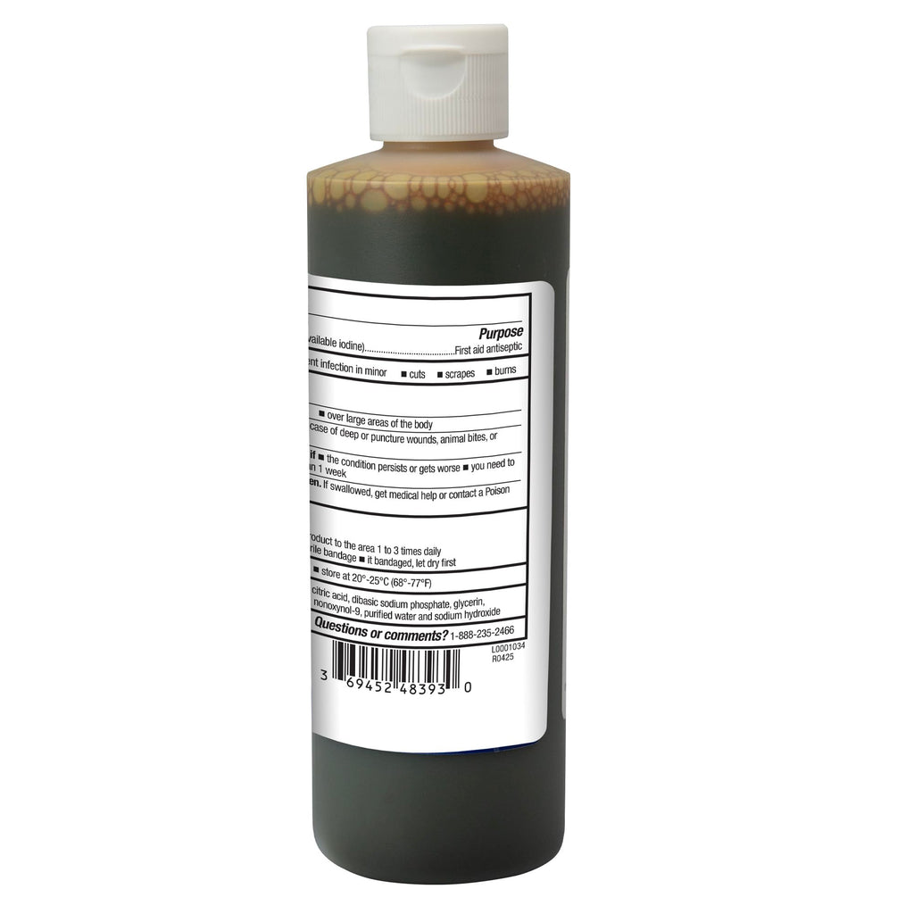 A+Health Povidone Iodine 10% First Aid Antiseptic Topical Solution 8 Fl oz