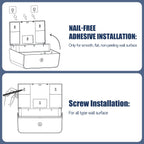 AIKE 200 Sheets Wall Mount Paper Towel Dispenser,Fit Multifold Paper,Silver