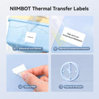 NIIMBOT M2/M3 Thermal Transfer Labels 1.96" x 1.18" (50x30mm) Silver