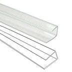 XISOCO 10 PCS Polycarbonate Panels U Connector Profile 4FT Long 0.24IN High