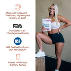 Bear Balanced Creatine Gummies for Men & Women - Creapure® Creatine Monohydrate, L-Theanine, L-Tyrosine & B12 for Muscle Growth, Strength, Focus, Energy & Health - Low Calorie, Sugar-Free, & Vegan