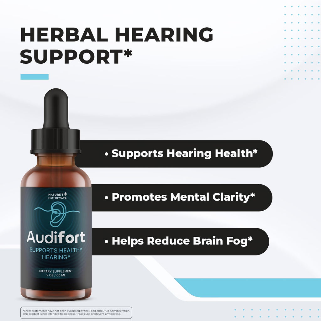 Audifort Drops – Grape Seed & Panax Ginseng – 2oz, 3 Month Supply