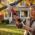 RISETEX Pole Saws for Tree Trimming 11.8 FT, Manual Pruning Saw