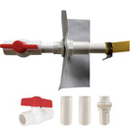 SIHAIAN Pool Drainage Outlet Kit, Open a Third Drain at The Bottom of The Pool with SIHAIAN Drainage Pipe Kit, Drain The Accumulated Water from The Pool Cover