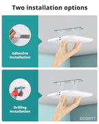 wowatt 2Pcs Rechargeable Battery Operated Ceiling Light, Motion Sensor Light Indoor Wireless Shower Lamp with Remote 3000K 4500K 6500K Dimmable Timing for Closet, Shower, Hallway, Patio