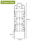 hogardeck 4 Packs 60 * 18 inch Metal Garden Trellis for Climbing Plants Outdoor,Heavy Duty,Black Coating Rustproof Trellis for Rose, Vegetable, Flowers, Expandable,Perfect for Training Climbing Plants