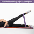 TechStone Resistance Bands Set for Men and Women, Pack of 5 Different Levels Elastic Band for Home Gym Long Exercise Workout ��� Great Fitness Equipment for Training, Yoga ��� Free Carrying Bag (Purple)