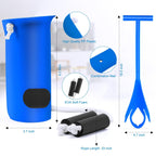 Jellas 4.0 Inch Wide Sock Aid Kit - Long Rope Assist Device for Seniors, Limited Mobility, Post-Surgery | No Bend Sock Helper & Remover | Easy On/Off Socks Tool (Blue)